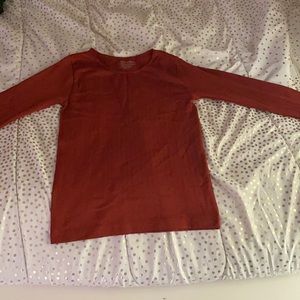long sleeve red shirt